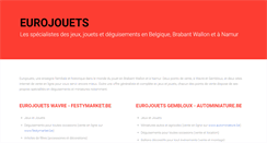 Desktop Screenshot of eurojouets.be